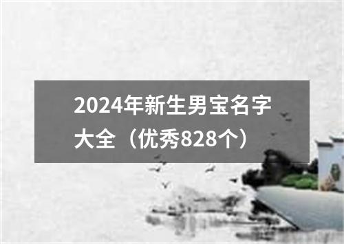 2024年新生男宝名字大全（优秀828个）
