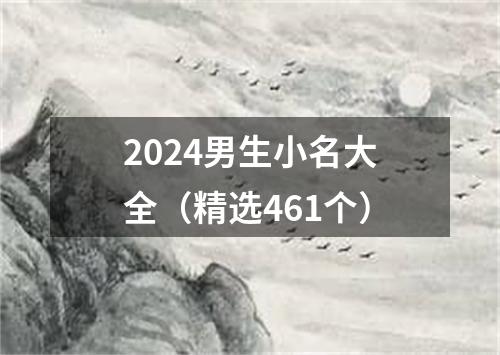 2024男生小名大全（精选461个）